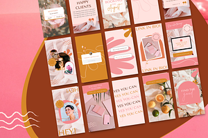 Boho Canva Instagram Story Templates