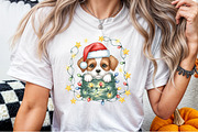 Christmas Dog PNG Clipart, an Illustration by Sublimation Artist (Thumbnail 4 of 9)