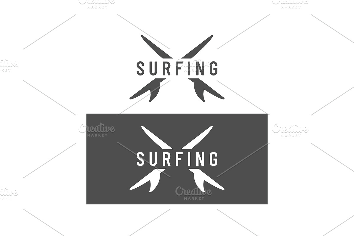 Vintage surf club logo., a Branding & Logo Template by LOGOCREATIVE