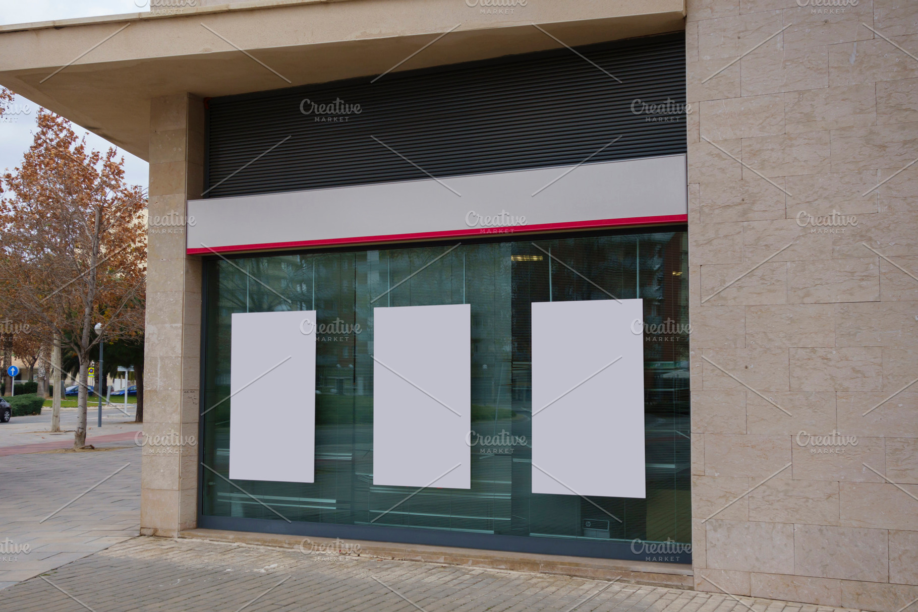 Blank billboard mock up featuring blank, billboard, and office, a Business Photo by aagafapaperiapunta