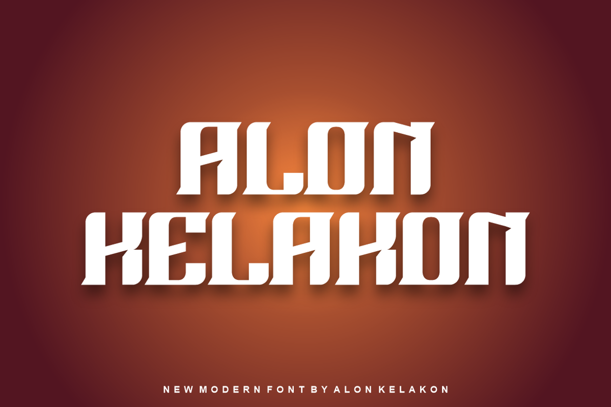 Exoplay Font, a Serif Font by alon kelakon (Photo 3 of 5)