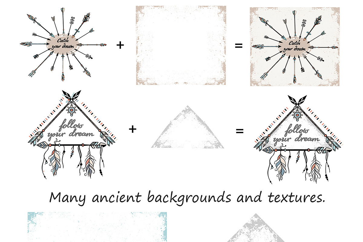Tribal Vector Clipart. Boho set, a Decorative Illustration by Live line (Photo 3 of 14)