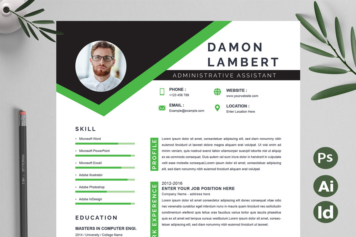 Administrative Assistant Resume, a Resume Template by Attractive Resume (Photo 1 of 3)