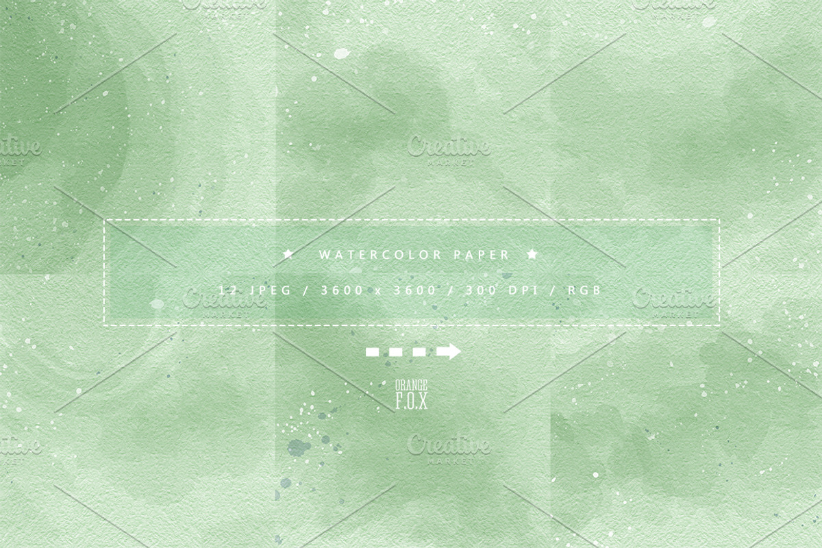 12 Watercolor Papers, a Texture Graphic by Orange Fox (Photo 4 of 5)