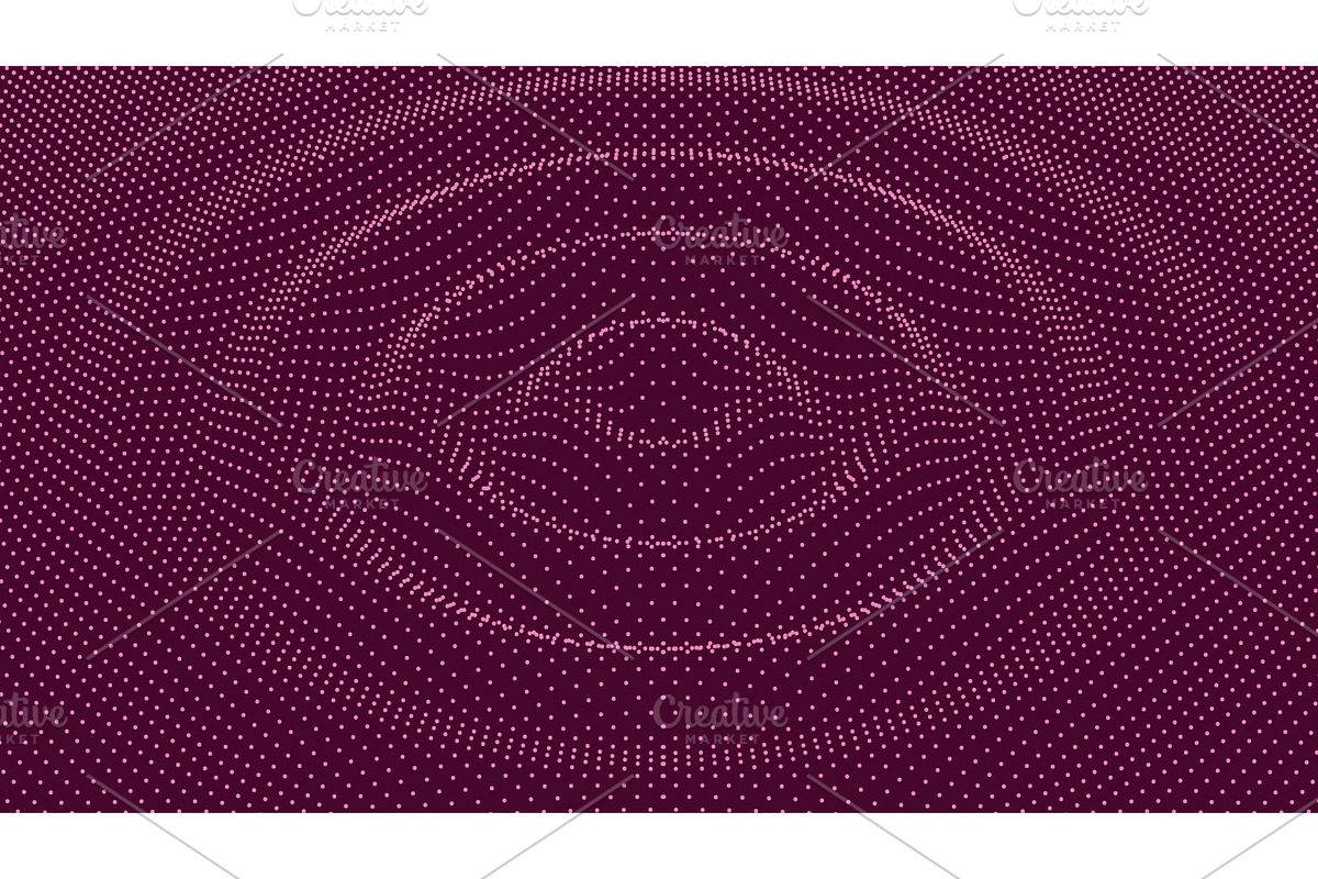 3D dot particle sound wave, a Technology Illustration by Buch&Bee