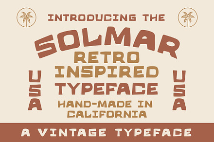 Solmar Typeface | Handmade Font