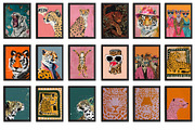 Tiger wall print, animal wall poster, an Animal Photo by Chipshpow Graphics (Thumbnail 4 of 7)