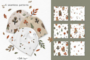 Fall Woodland Animals Clipart, a Decorative Illustration by Jenny Quince (Thumbnail 3 of 9)