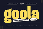 Goola Modern - Bold Extrude Font, a Sans Serif Font by Nirmana Visual (Thumbnail 1 of 15)