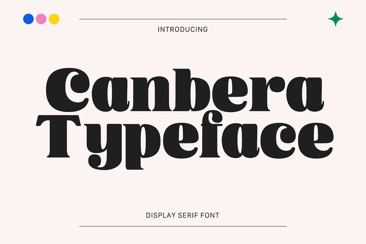Canbera - Display Typeface, a Serif Font by Viswell (Photo 1 of 10)
