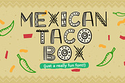 Mexican Taco Box Font, a Font by Quirky Queen Media (Thumbnail 1 of 6)