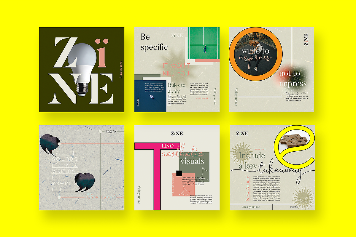 TYPEW(R)IGHTER INSTAGRAM TEMPLATE, a Social Media Template by maaariabouvier (Photo 6 of 9)