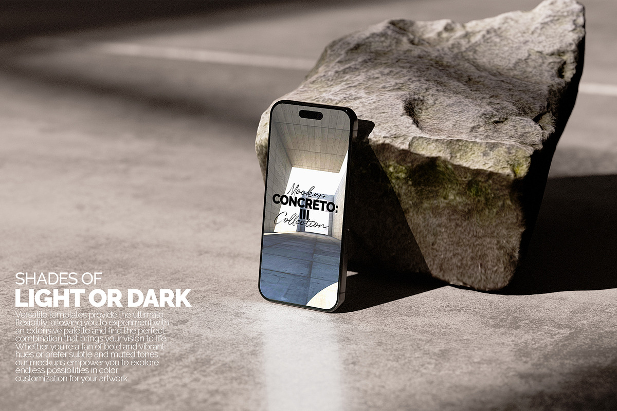 iPhone Mockup – Concreto 3, a Merchandise Mockup by Banana Mockups (Photo 4 of 5)