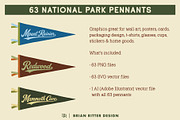 National Park Pennants, an Object Graphic by Brian Ritter Design (Thumbnail 2 of 6)
