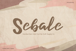 Sebale Handwritten Script