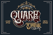 Quare Zombie - 4 font plus extras, a Sans Serif Font by Struggle Studio (Thumbnail 1 of 11)