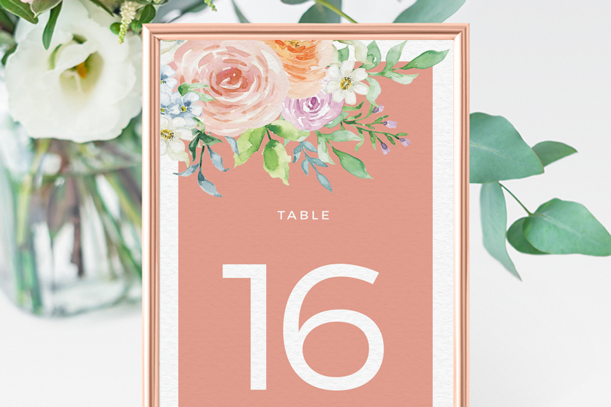 Pastel watercolor floral invitation, an Invitation Template by Inkpower (Photo 6 of 7)