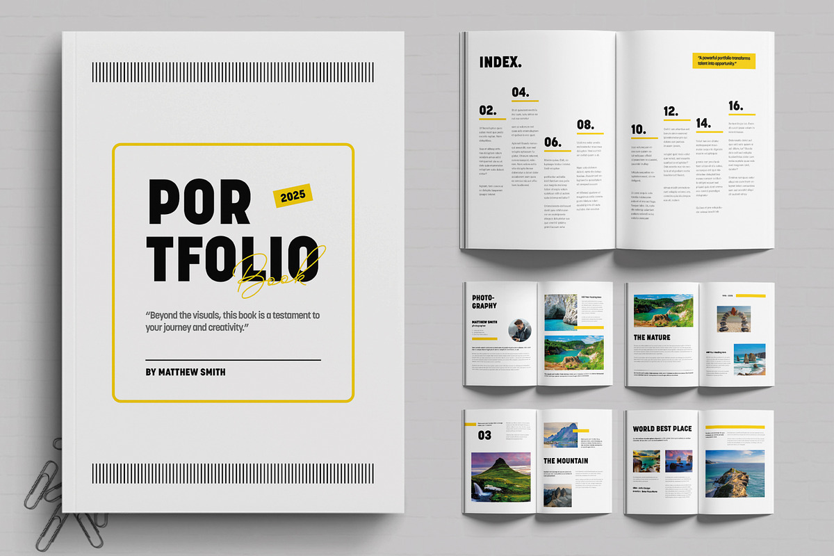 Portfolio Photography Book Template, a Brochure Template by MightyDesign (Photo 1 of 6)