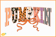 Coquette Halloween Varsity Bundle, a Seasonal Illustration by LemonDesign (Thumbnail 2 of 8)