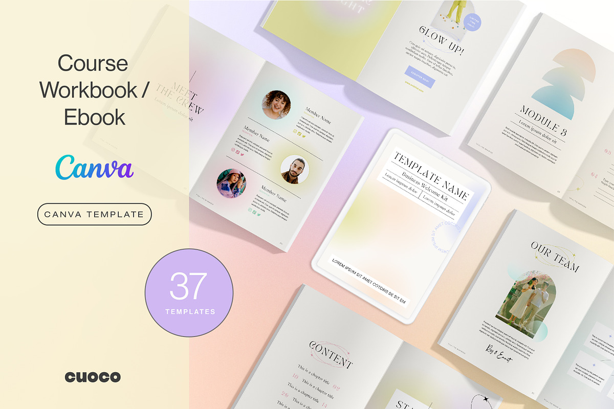 CANVA Workbook & Ebook Template, a Templates & Theme by Cuoco (Photo 1 of 15)