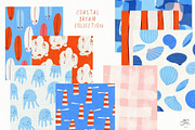 50 Coastal Handdrawn Backgrounds, a Background Graphic by PaperJamLab (Thumbnail 2 of 17)