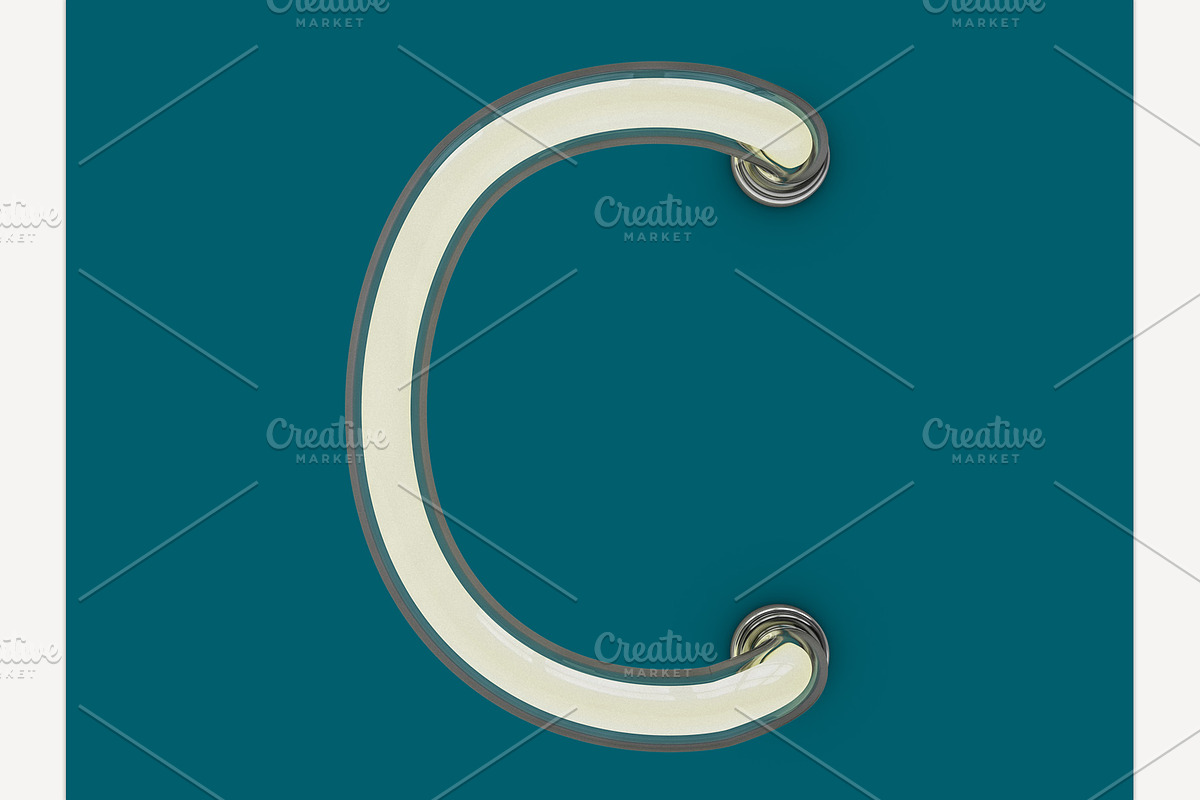 Neon tube font, an Object Graphic by 3D Graphics Shop (Photo 2 of 38)