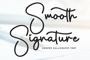 Smooth Signature Script Font