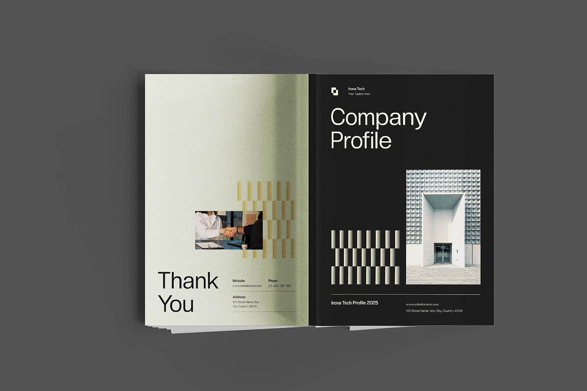 Black Beige Company Profile, a Brochure Template by Neermana (Photo 3 of 11)