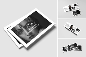 A4 Landscape Magazine Mockup