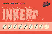 Inkers Procreate Brush Set, a Brush Add-On by Idle Letters (Thumbnail 1 of 5)