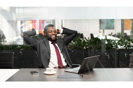 Successful african american manager, a Person Photo by Prostock-Studio