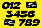 Galric - Bold Expanded Display Font, a Sans Serif Font by Pekotype (Thumbnail 4 of 15)