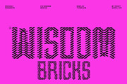 CS Wisdom Bricks, a Sans Serif Font by Craft Supply Co. (Thumbnail 1 of 8)