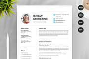 Minimalist Resume/CV Template, a Resume Template by Aspect_Studio (Thumbnail 1 of 4)