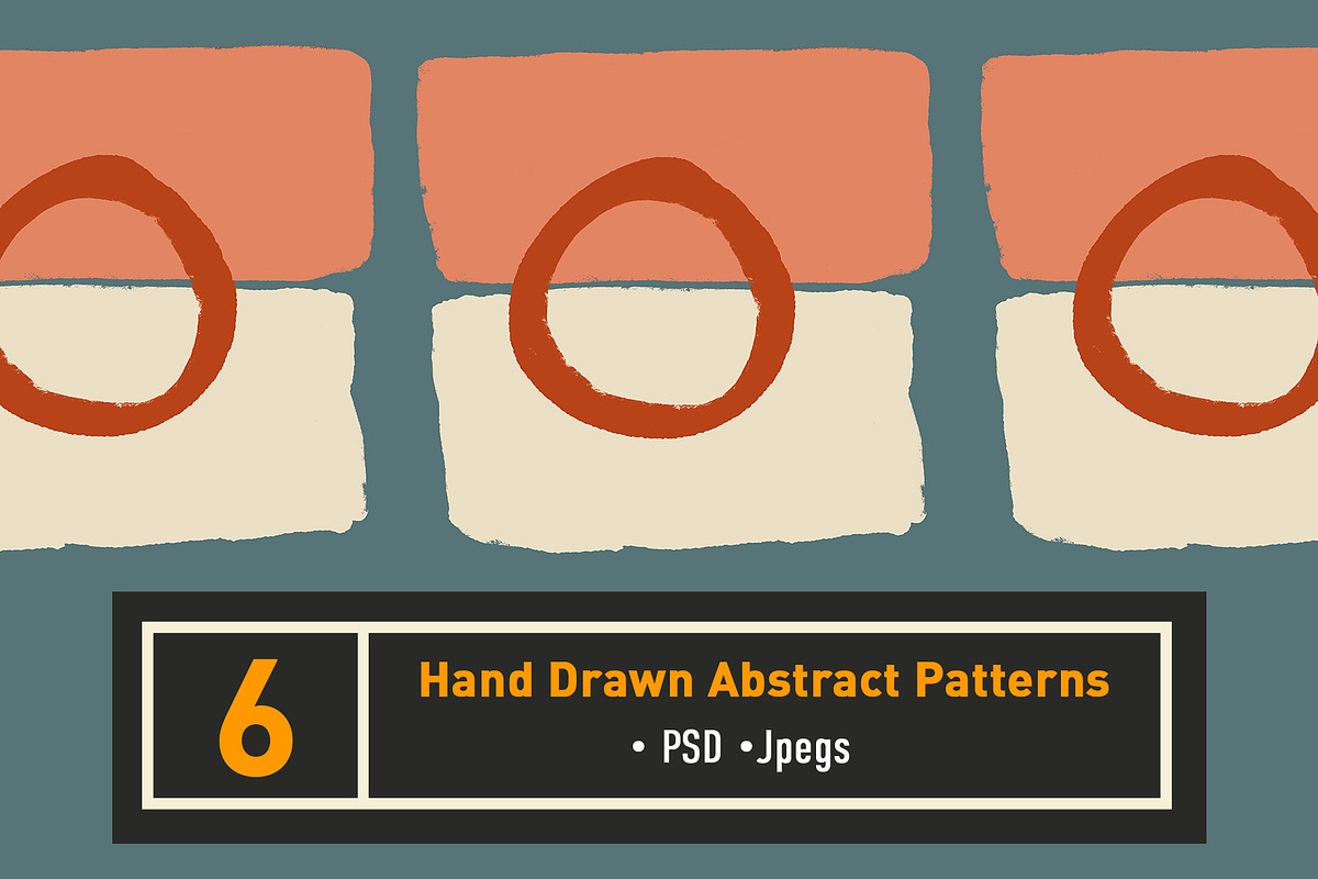 6 Hand Drawn Abstract Patterns, a Pattern Graphic by sergiowashere (Photo 1 of 9)
