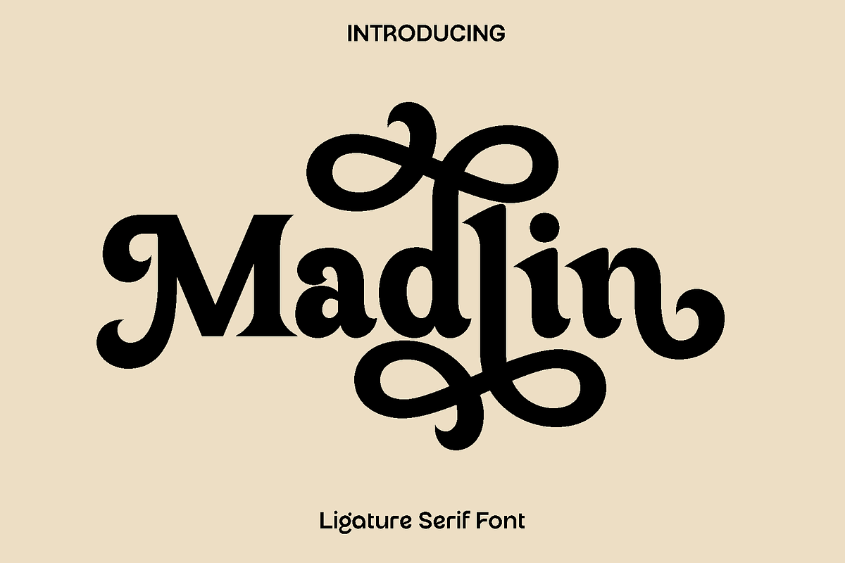 Madlin - Ligature Serif Font, a Serif Font by Luna Shop (Photo 1 of 6)
