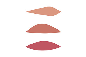 Lipstick swatches trio set, an Object Illustration by okskukuruza