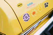 Car Stickers Creation Mockups, a Mockup by Luuqas Design (Thumbnail 4 of 7)