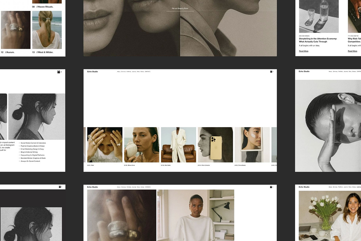 Editorial Squarespace Website, a Squarespace Template by Studio TSM (Photo 2 of 16)
