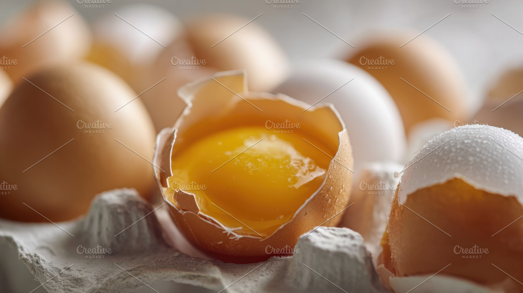 Several eggs are placed in a tray, a Photo by Beautiful things