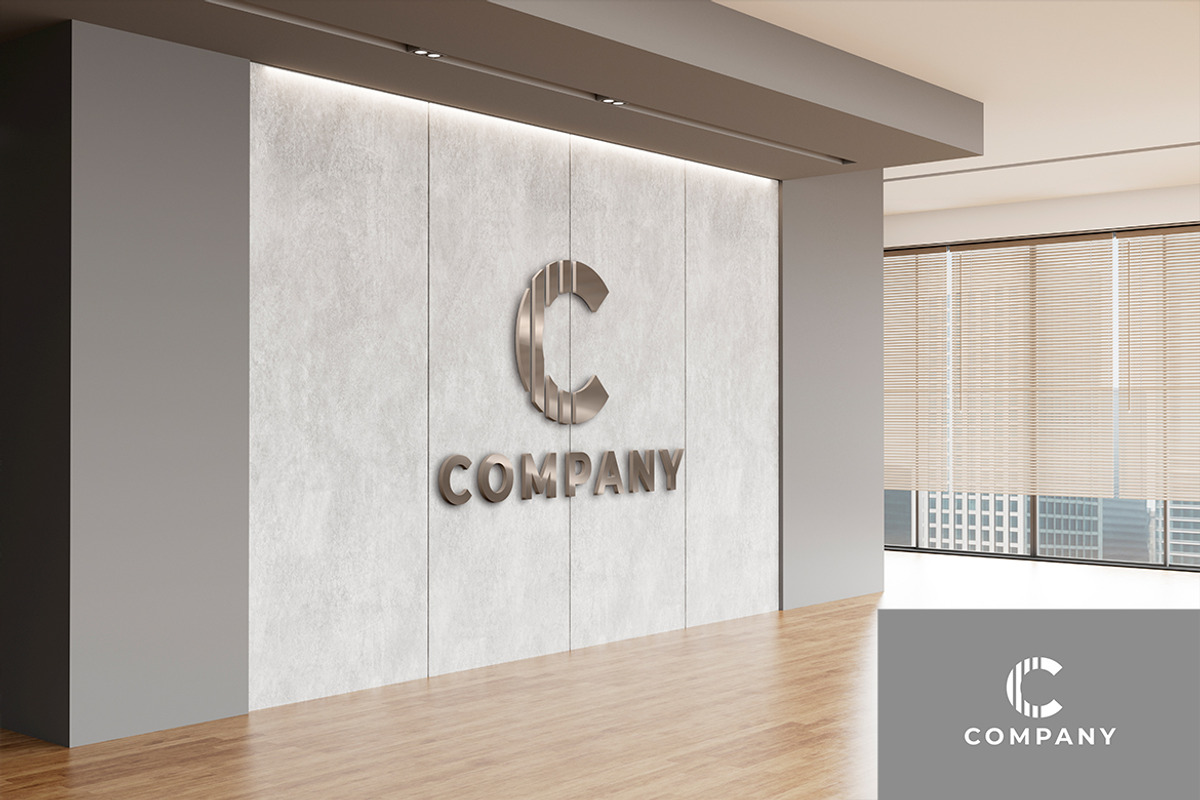 Metallic 3D Logo Wall Mockup, a Product Mockup by McLittle Stock (Photo 1 of 3)