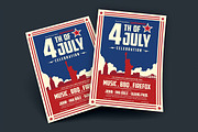 Modern 4th of July Celebration Flyer, a Flyer Template by megarez (Thumbnail 3 of 3)