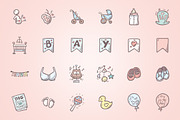 Baby Shower - Hand Drawn Icons, an Icon by Good Stuff No Nonsense (Thumbnail 2 of 7)
