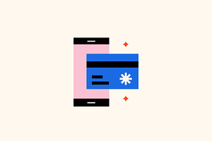 Vector illustration mobile money