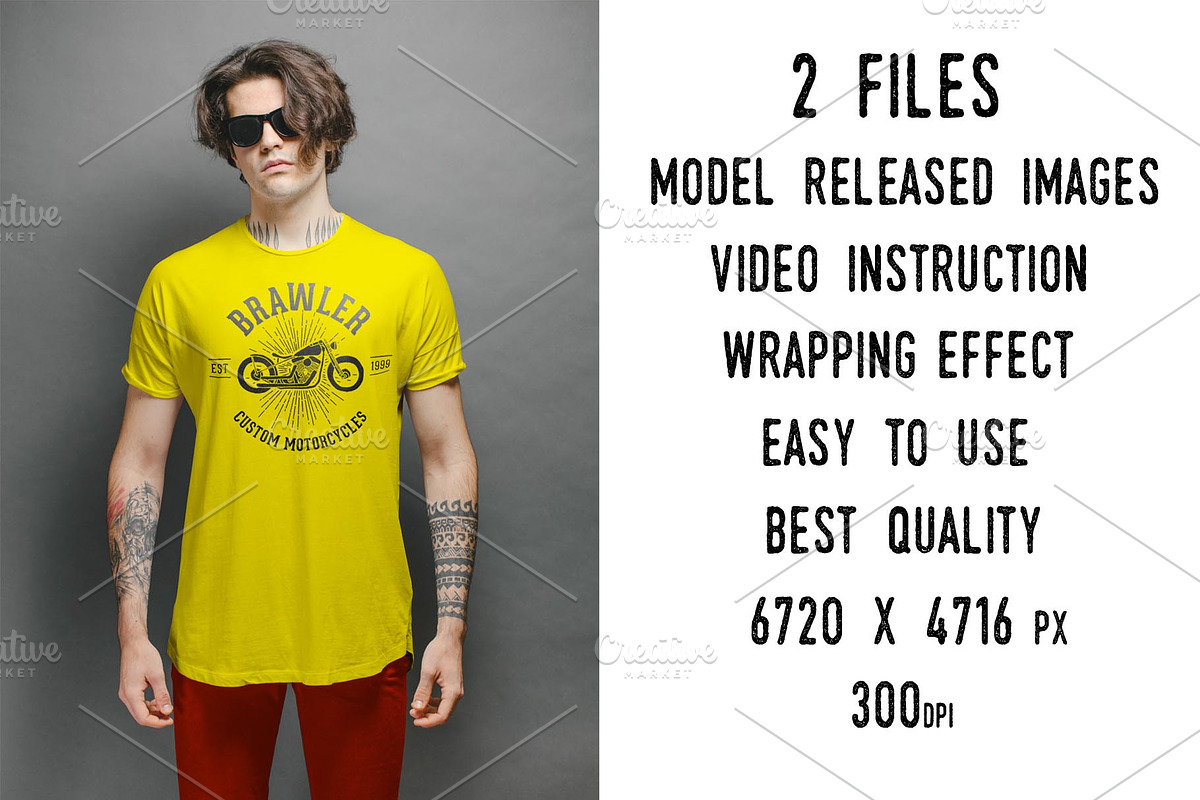 T-shirt mockup (front and back) # 3, a Shirt Mockup by Arfis (Photo 4 of 6)
