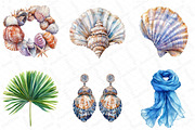 Watercolor Boho Summer Fashion Coast, an Illustration by DreamPrint404 (Thumbnail 5 of 6)