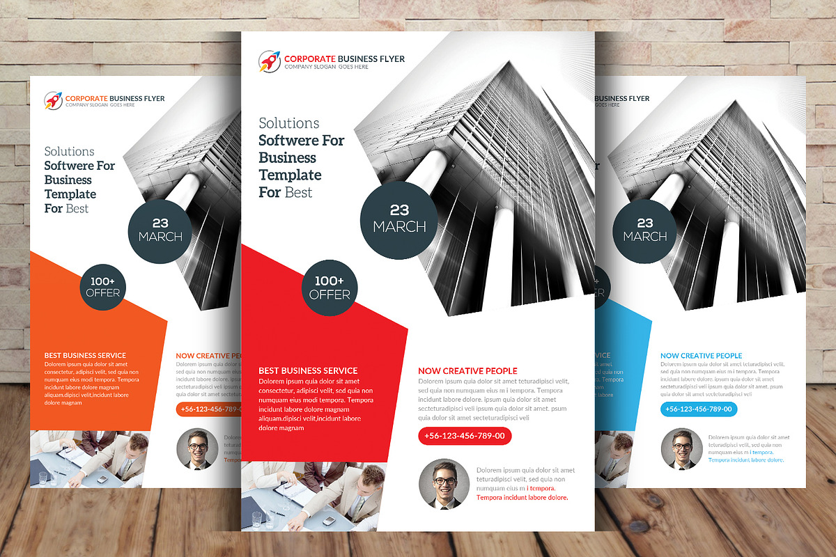 Business Corporate Flyer, a Flyer Template by Graphic Templates (Photo 1 of 4)
