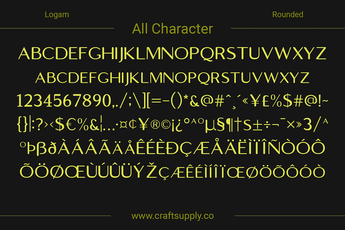 Logam Rounded, a Sans Serif Font by Craft Supply Co. (Photo 4 of 8)