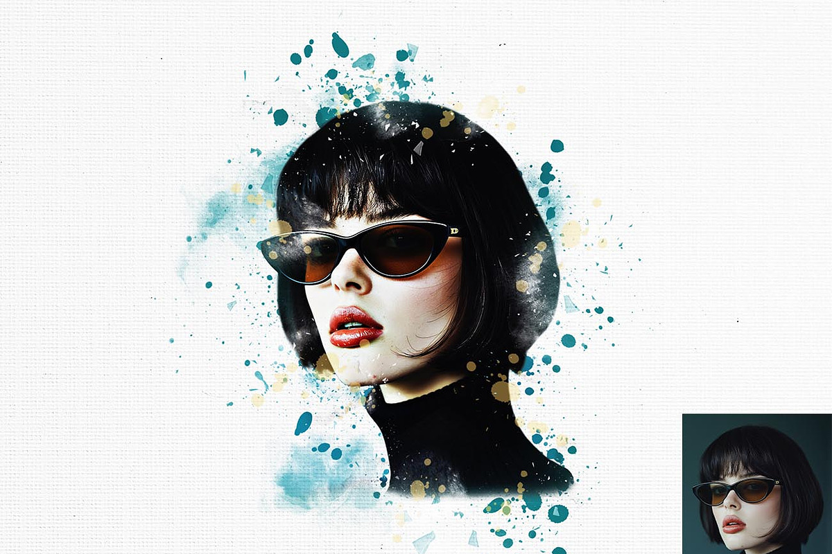 Paint Splatter Effect Ps Action, an Action Add-On by Studio Retouch (Photo 16 of 17)