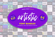 Artistic Font Bundles, a Script Font by Stripes Studio (Thumbnail 6 of 6)